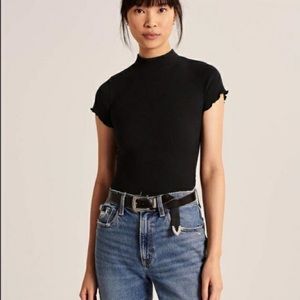 Abercrombie & Fitch A&F Mock Neck Bodysuit